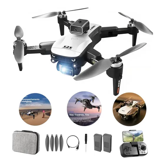 Profissional Drone S2s Sensor Obstaculos Brushless 2 Bateria