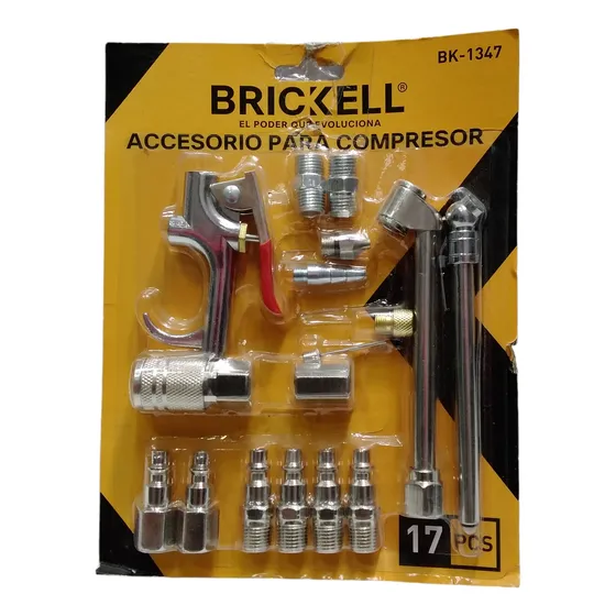 Kit De Acoples Y Accesorios Para Compresor De Aire 17 Pcs