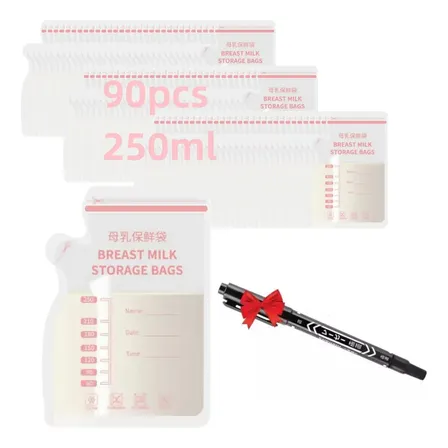 90 Piezas Bolsas Para Almacenar Leche Materna