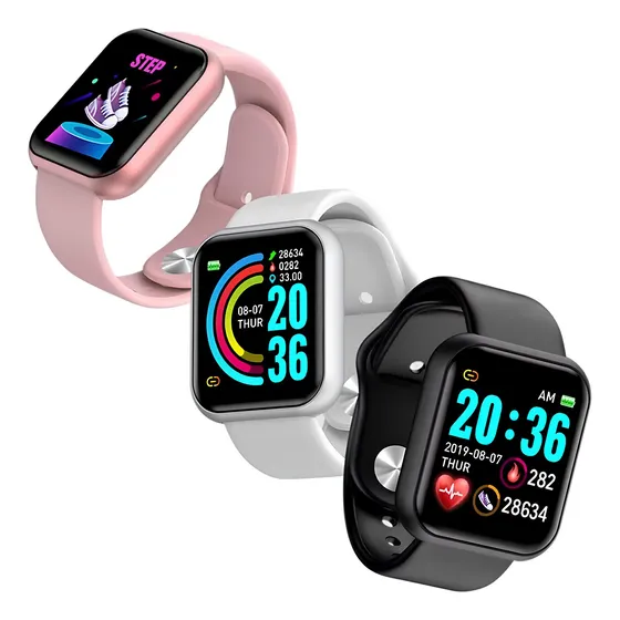 Reloj Inteligente D20 Presión, Frec. Cardíaca Y Whatsapp