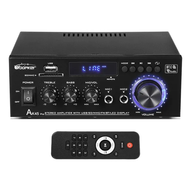 . Amplificador De Potencia Digital Bluetooth Woopker Ak45