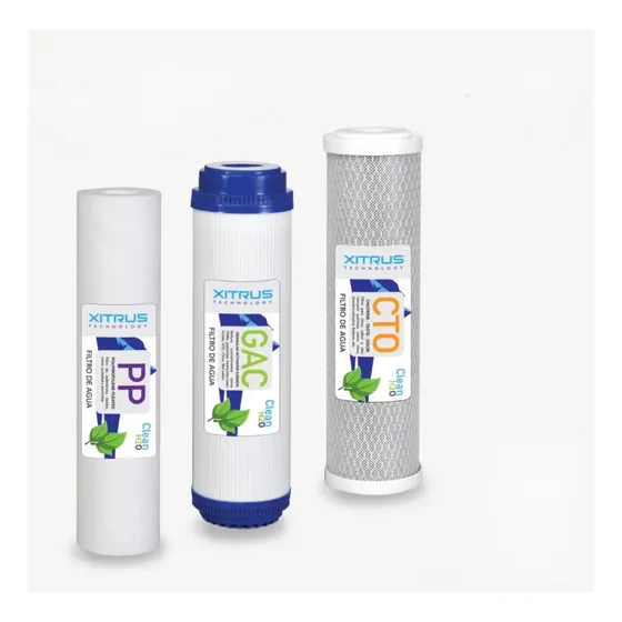 Repuestos Filtro Agua 3 Etapas Anti Sarr 10 Pulgad 5 Micras Blanco