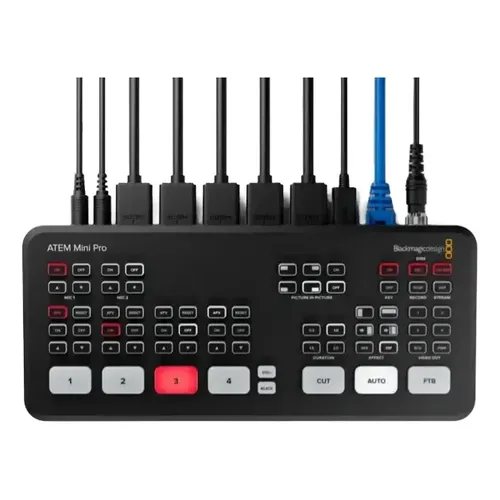 ★最安・美品 ATEM Mini Pro Blackmagic Design Blackmagic Atem Mini Pro | Parcelamento sem juros
