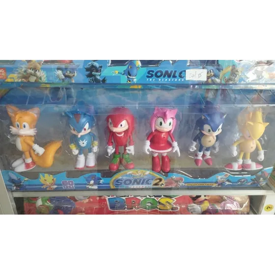 Figura De Accion De Sonic Y Sus Amigos De Juguete 4pcs