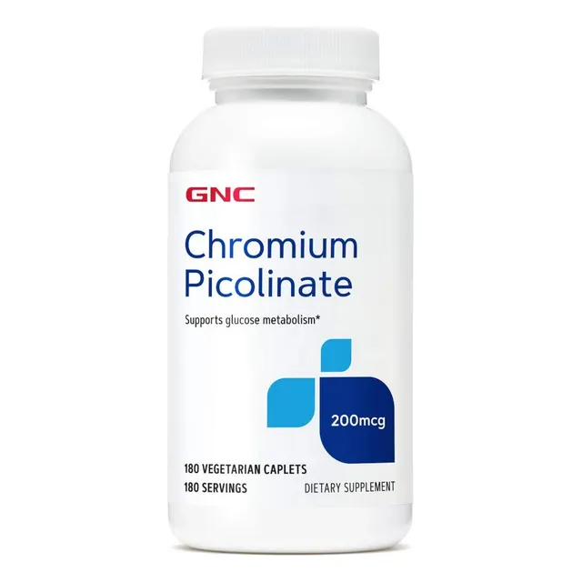 Picolinato De Cromo Gnc / Cromo Picolinato 180 Tabletas Eeuu