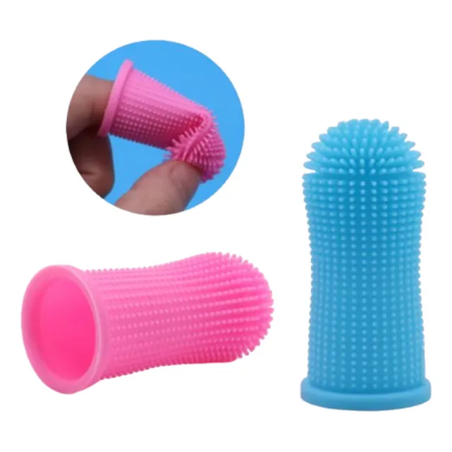 Cepillo De Dientes Masajeador En Silicona Para Mascotas
