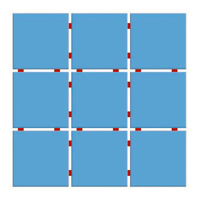 Ceramica 10x10 Azul Celeste Brillante