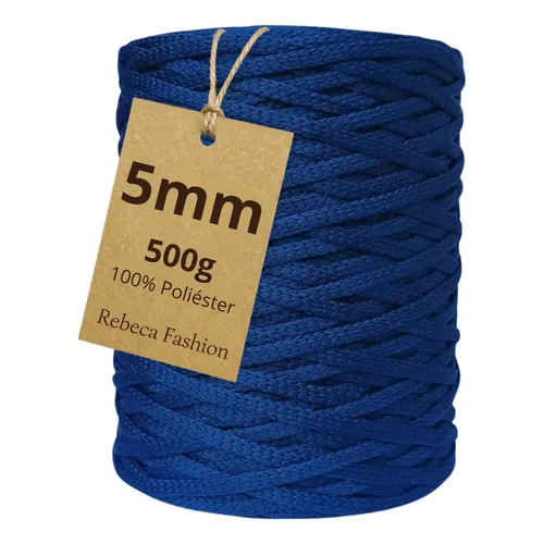 Kit 5 Linha Liza Grossa Polipropileno Seda 500m Crochê Tricô Cor