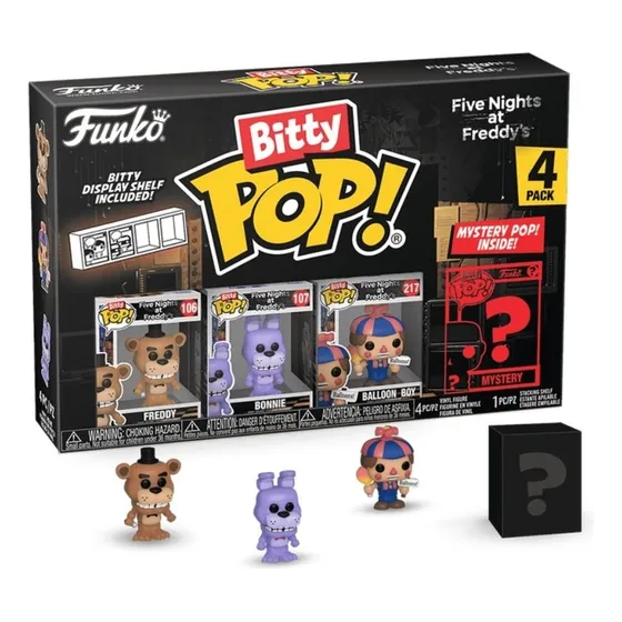 Boneco Funko Bitty Pop Fnaf Freddy 4pk