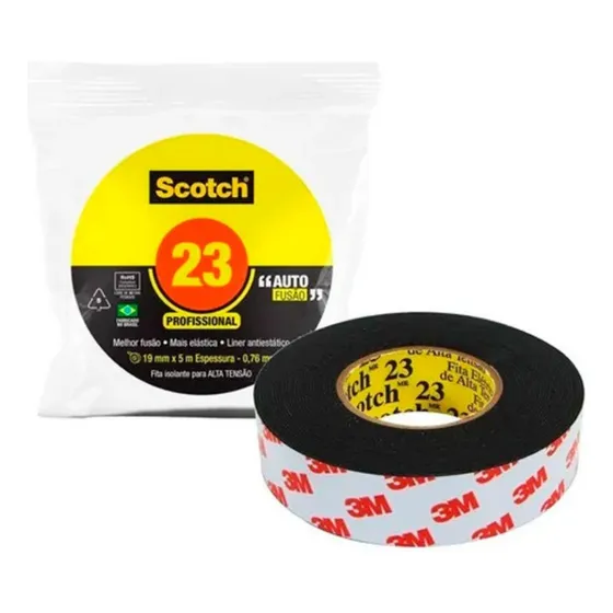 Fita Isolante Alta Fusão 23lb 19mm X 5m - 3m