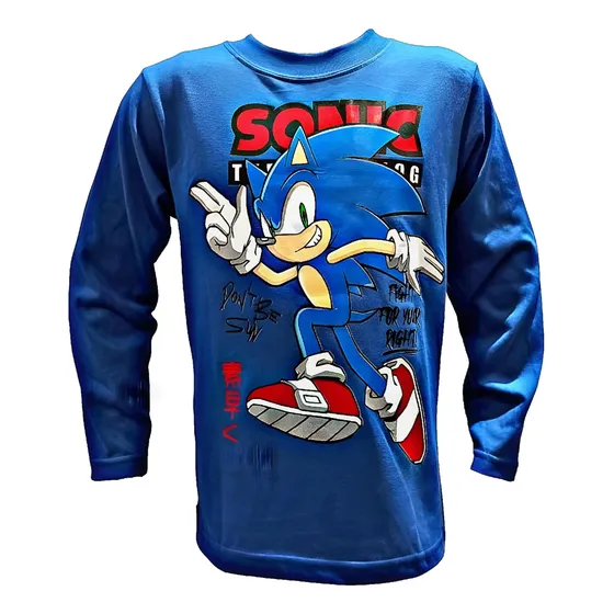 Camiseta Sonic Unisex Doble Estampa 100% Algodon Premium