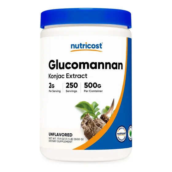 Suplemento Nutricost Glucomanano En Polvo 500 G