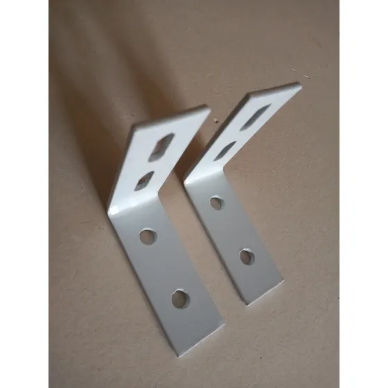 2 Escuadras De Solera De 6 Cm Color Blanco