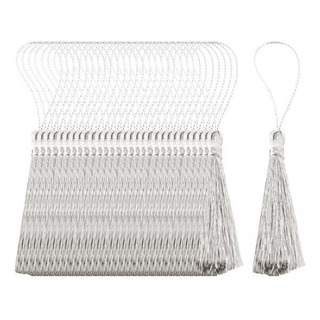 3 Marcador Con Borlas Borlas De Graduación Plata 3 Marcador Con Borlas Borlas De Graduación Plata