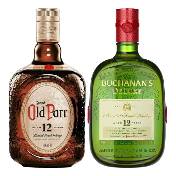 Whisky Grand Old Parr 1l + Buchanan's Deluxe 1l