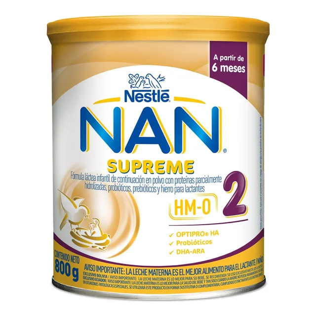 Formula Infantil Nan Supreme Hm-o 6m Etapa 2 X 800g