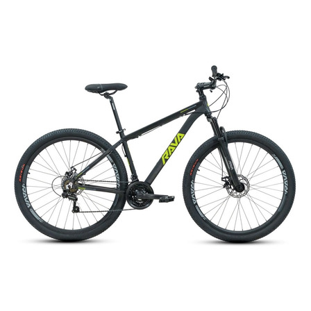 Bicicleta Aro 29 21v Suspensão Freio A Disco Preto/verde Bicicleta Aro 29 21v Suspensão Freio A Disco Preto/verde