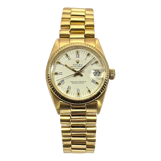Relógio Rolex Datejust Em Ouro Amarelo 31mm Relojoaria Bh
