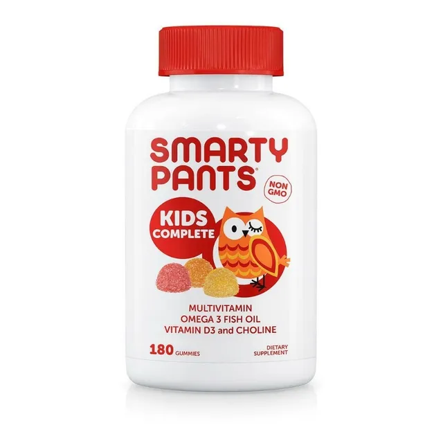 Multivitam Goma Smarty Pants Kids Omega-3 D3 Choline 180uds
