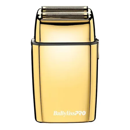 BaBylissPRO Rasuradora Gold FX BFS2GES Motor Rotativo 9,500 RPM, Hojas Hipoalergénicas, 3 Horas de Autonomía Color Dorado