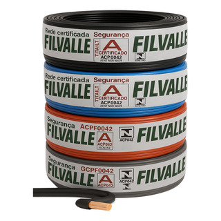 Fio Elétrico Cabo Flexível 4mm Rolo 50 Metros Com Inmetro Fio Elétrico Cabo Flexível 4mm Rolo 50 Metros Com Inmetro