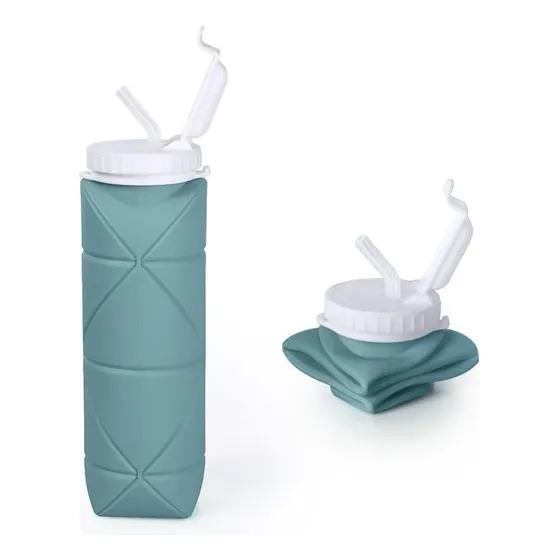 Botella De Agua Pegable Reutilizable Portatil 500 Ml 