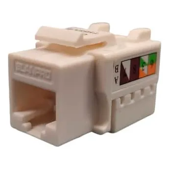 Coupler Jack Rj45 Cat5e Blanco Lanpro Original 5 Unidades