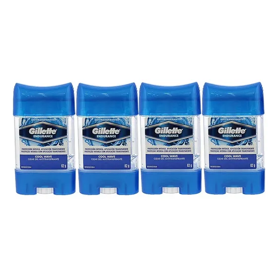 Antitranspirante En Gel Specialized Cool Wave Gillette 4 Piezas De 82 G C/u