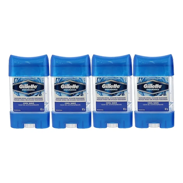 Antitranspirante En Gel Specialized Cool Wave Gillette 4 Piezas De 82 G C/u