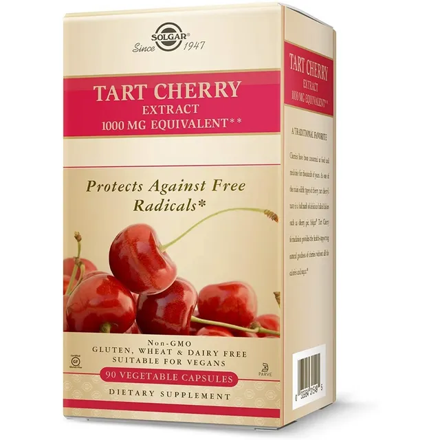 Extracto De Tarta De Cereza 1000 Mg Solgar 90 Capsulas