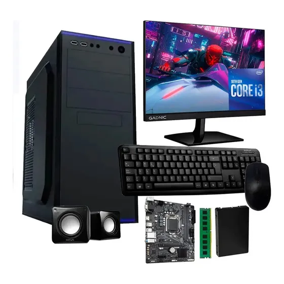 Pc Computadora I3 7100  8gb Ddr4  240ssd Monitor 19 Wifi