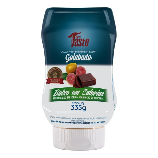 Calda Para Sorvete Sabor Goiabada Zero Açucar da Mrs Taste Pote 335g