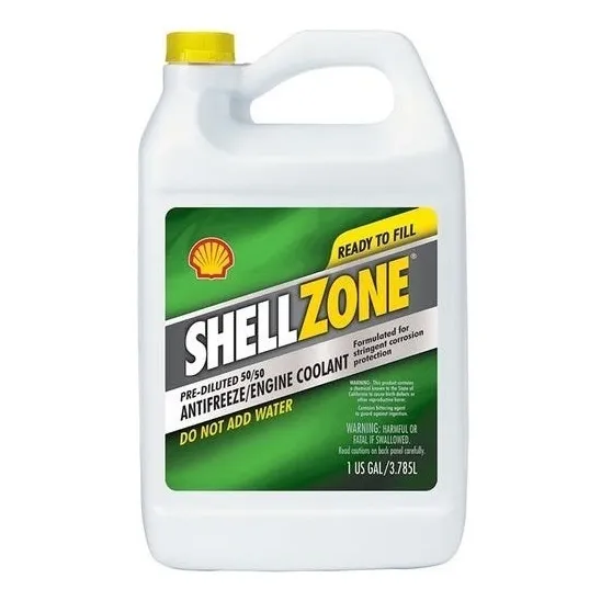 Refrigerante Anticongelante Shell , Listo Para Usar, Verde