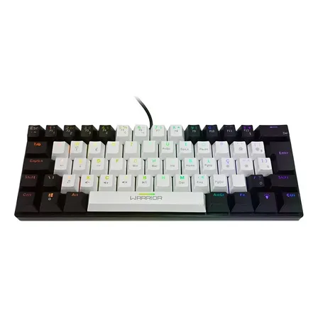 Teclado Warrior Royal Precision Iluminação Rgb Pb - Tc314 Preto Inglês Internacional Português Brasil