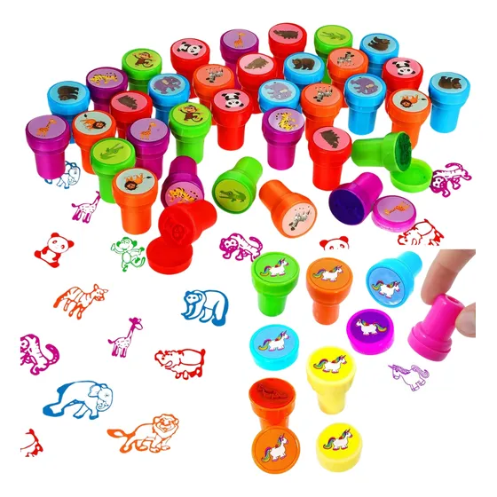 Sellos Didacticos Estampados Infantiles X10 Uds Surtidos
