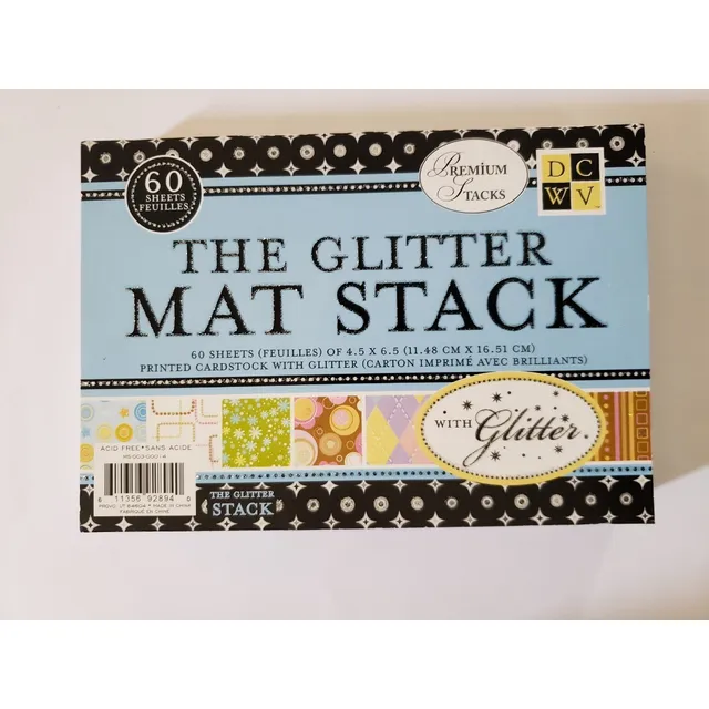 The Glitter Mat Stack- Block  De Cartulina Para Scrapbook