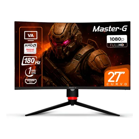 Monitor Gamer 27  Curvo Fhd 1080 Va 180hz 1ms Mgmg2740c