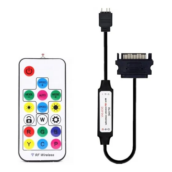 Controladora Argb 5v 3 Pinos Controlador Fan 5v Argb Sata