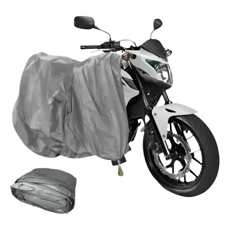 Capa Impermeável Para Cobrir Moto Proteção Prateado