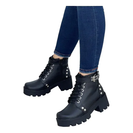 Botines Para Damas Con Tacones Moda Colombiana
