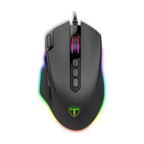 Mouse Gamer T-dagger Bettle 8000 Dpi 10 Button Programables Color Negro