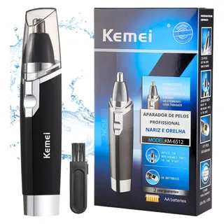 Nose Trimmer Kemei MĂĄquina Profissional De Pelos Km-6512 Preto 127/220v Nose Trimmer Kemei MĂĄquina Profissional De Pelos Km-6512 Preto 127/220v