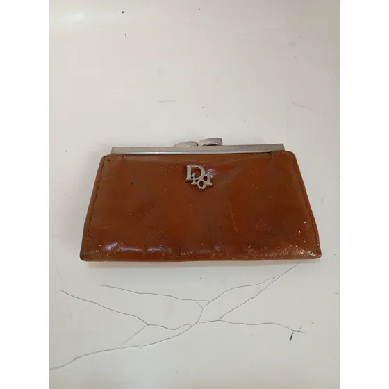 Antiguo Monedero De Diseñador Original Christian Dior Usado