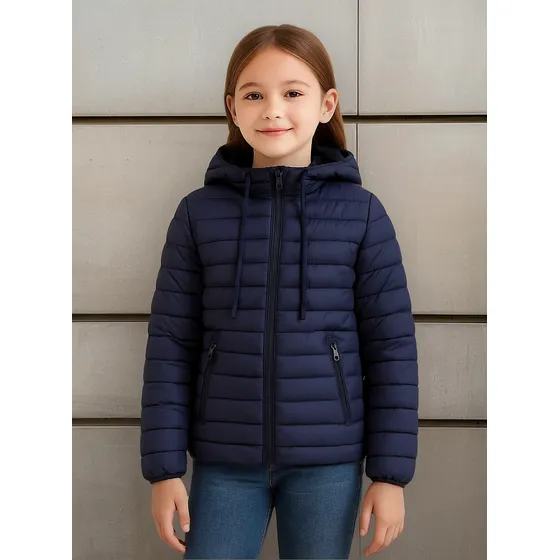 Jaqueta Juvenil Menina Forrada Casaco Inverno Peluciada