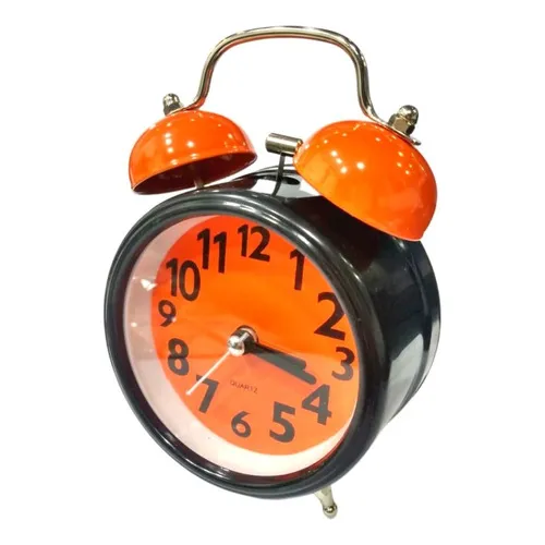Reloj Despertador Doble Campana Con Luz - Colores Pasteles A