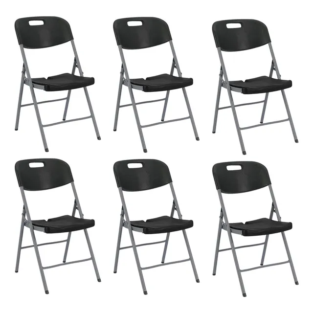 Set X6 Silla Plegable Para Catering Hogar Reforzada Confort