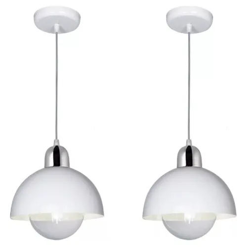 Combo X 2 Lámpara Colgante 20cm Nórdica Moderna Escandinava