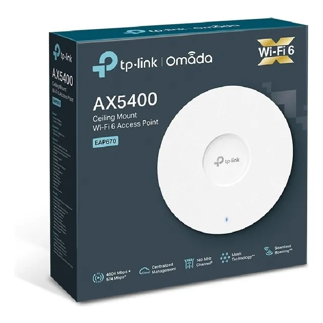 Tp-link Eap670 - Acces Point Wifi6 Ax5400 Omada Color Blanco