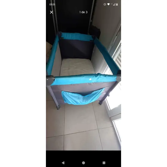 Practicuna Colecho Turquesa + Colchón Nuevo