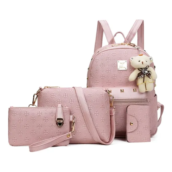Bolso Set 4 En 1 Niña Dama Casual